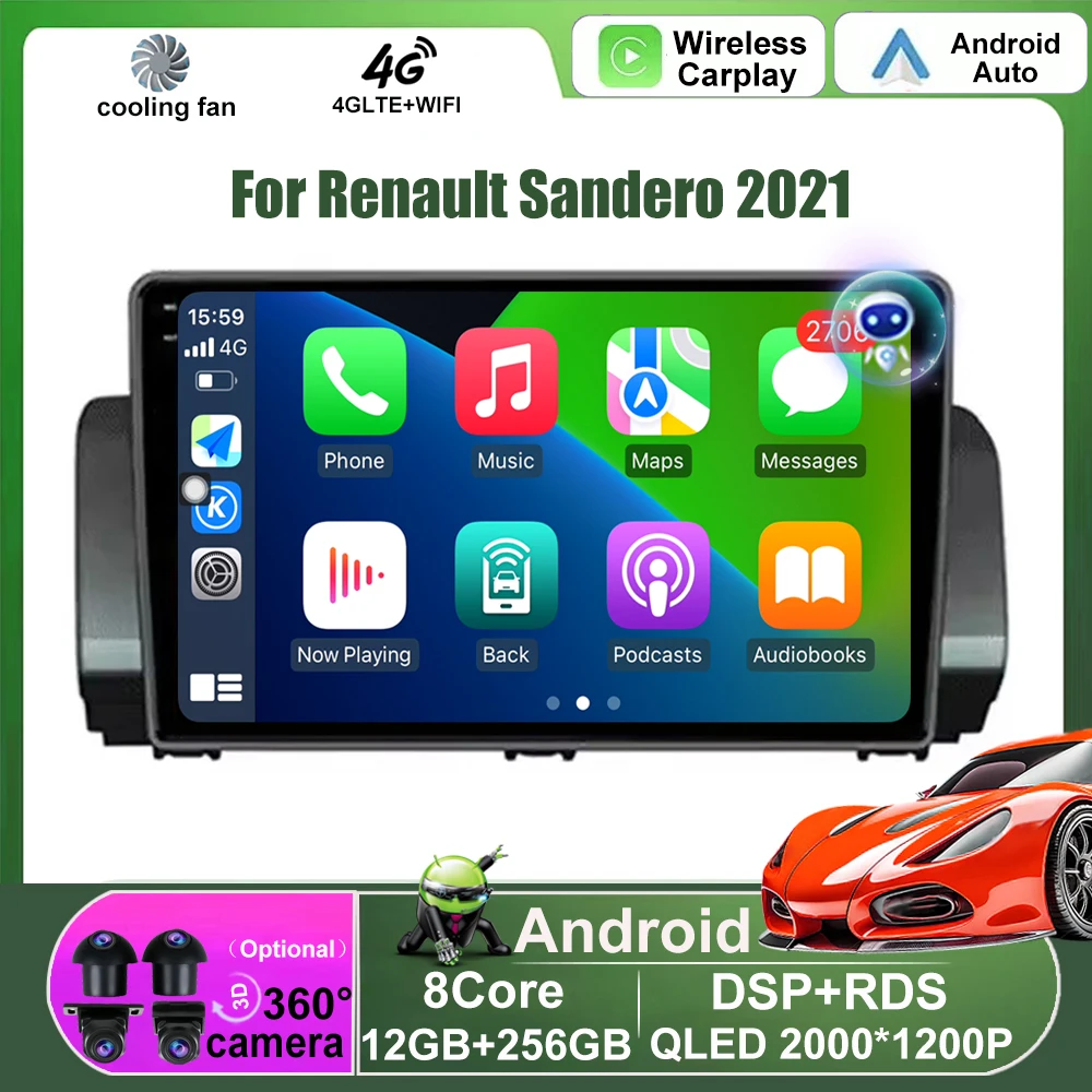 10'' Android Auto For Renault Sandero 2021 Car Radio Stereo Multimedia Video Player GPS Navigation Stereo Wireless Carplay 4G BT
10'' Android Auto For Renault Sandero 2021 Car Radio Stereo Multimedia Video Player GPS Navigation Stereo Wireless Carplay 4G BT