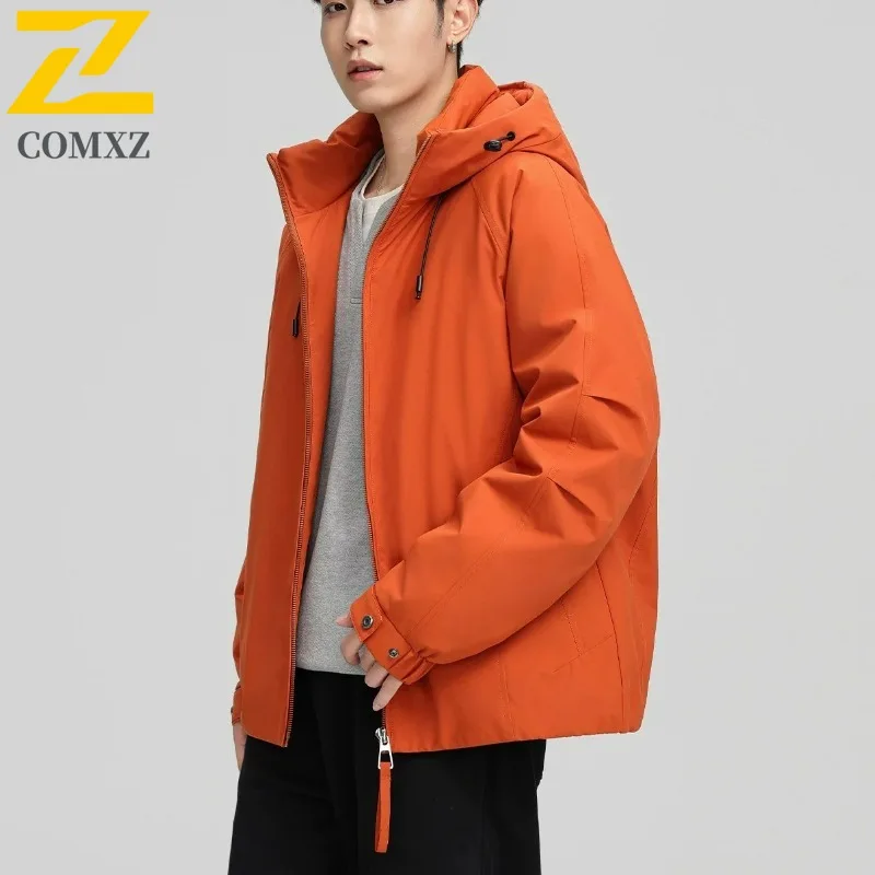 COMXZ Men Coat Breathable Lightweight Handsome Hooded Camping Adventure Biker Jacket Wear Resistant Climbing Windbreaker Jacket
COMXZ Men Coat Breathable Lightweight Handsome Hooded Camping Adventure Biker Jacket Wear Resistant Climbing Windbreaker Jacket
