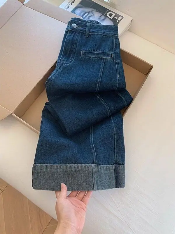 plus Size Women's Straight Leg Jeans High Waist Casual Faion Autumn Winter Denim Pants Wide Leg Crop Trousers Slimming
plus Size Women's Straight Leg Jeans High Waist Casual Faion Autumn Winter Denim Pants Wide Leg Crop Trousers Slimming
