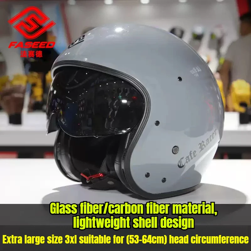 FASEED Unisex Detachable Modular Motorcycle Helmet Retro Full Face helmet ECE Certification Outdoor Riding Casco Moto Capacetes
FASEED Unisex Detachable Modular Motorcycle Helmet Retro Full Face helmet ECE Certification Outdoor Riding Casco Moto Capacetes