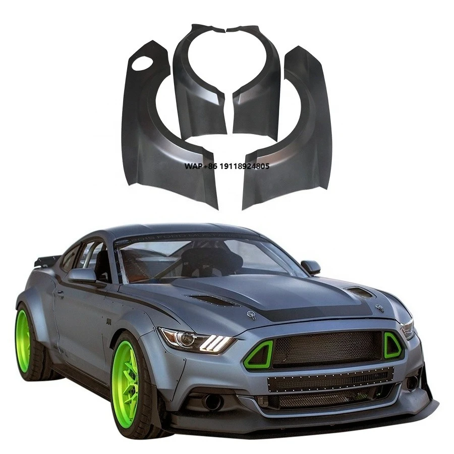 New Black Priming Fender Flares for Mustang 2015-2017 Wide Body Kit RTR Style Bumper Wheel Eyebrow Riveted
New Black Priming Fender Flares for Mustang 2015-2017 Wide Body Kit RTR Style Bumper Wheel Eyebrow Riveted