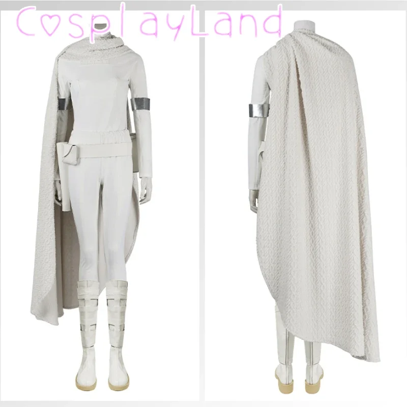 Queen Amidala Cosplay Padme Costume Halloween Masquerade White Battle Outfit With Cloak Women Clothing Full Set Comic Con Suit
Queen Amidala Cosplay Padme Costume Halloween Masquerade White Battle Outfit With Cloak Women Clothing Full Set Comic Con Suit