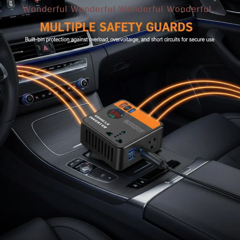 200W Car Power Inverter 12V 24V to 220V with LED Display Portable Converter for Laptop Phone Charging Road Trip
200W Car Power Inverter 12V 24V to 220V with LED Display Portable Converter for Laptop Phone Charging Road Trip