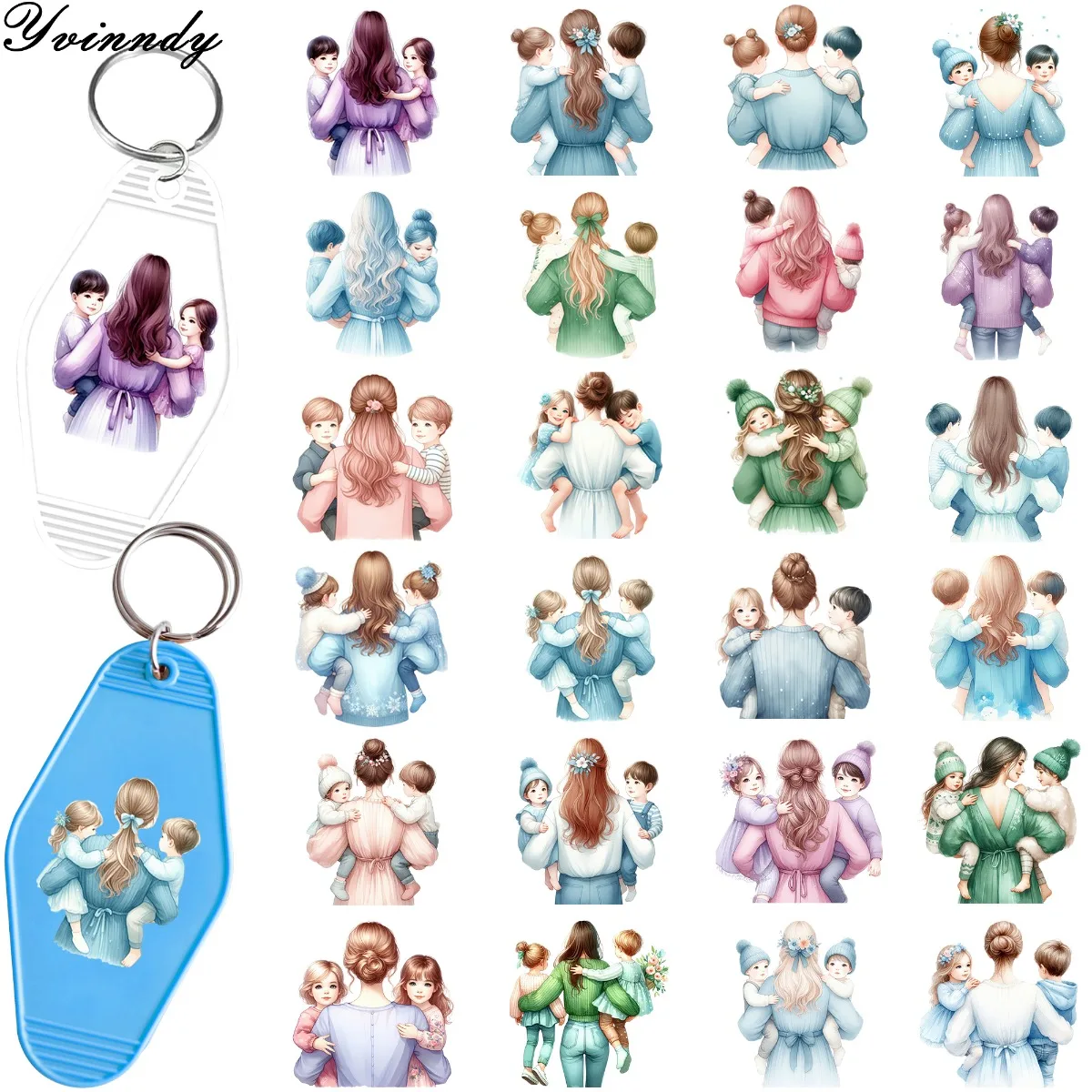 48Pcs/SetMother's Backview DIY Motel Keychain UV DTF Transfer Sticker For Key Chain Personal Accessories
48Pcs/SetMother's Backview DIY Motel Keychain UV DTF Transfer Sticker For Key Chain Personal Accessories