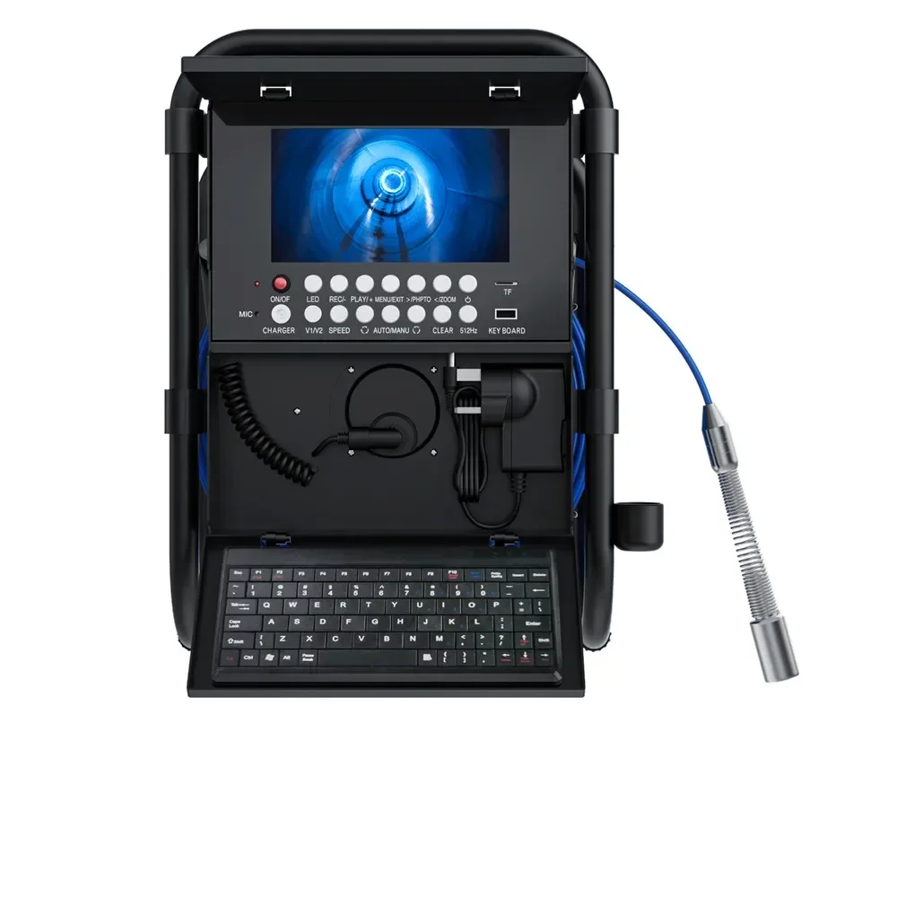 202530M Sewer Pipe Inspection Camera withKeyboard +Meter Counter DVR 16GB Card Video 23mm Endoscope Camera 7" Screen
202530M Sewer Pipe Inspection Camera withKeyboard +Meter Counter DVR 16GB Card Video 23mm Endoscope Camera 7" Screen