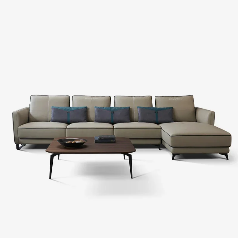 Modern minimalist leather sofa first layer cowhide living room modern minimalist large and small apartment type leather sofa
Modern minimalist leather sofa first layer cowhide living room modern minimalist large and small apartment type leather sofa