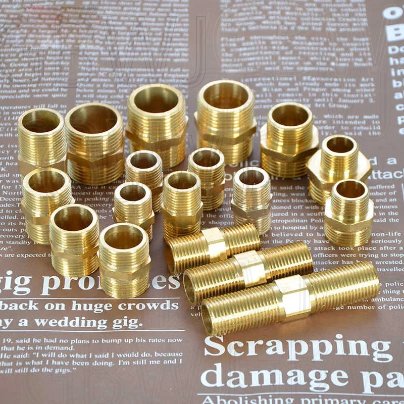 Brass Pipe Hex Nipple Fitting Quick Adapter M1/2 M3/4 M1 BSP Male Thread Water, oil and gas Connector 1Pack
Brass Pipe Hex Nipple Fitting Quick Adapter M1/2 M3/4 M1 BSP Male Thread Water, oil and gas Connector 1Pack