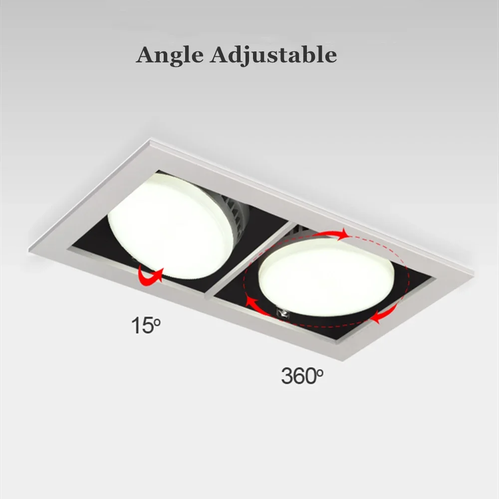 LED Recessed Ceiling Spot Lamp Replaceable GX53 Bulb Square LED Downlight for Living Room Bedroom Balcony Lighting
LED Recessed Ceiling Spot Lamp Replaceable GX53 Bulb Square LED Downlight for Living Room Bedroom Balcony Lighting