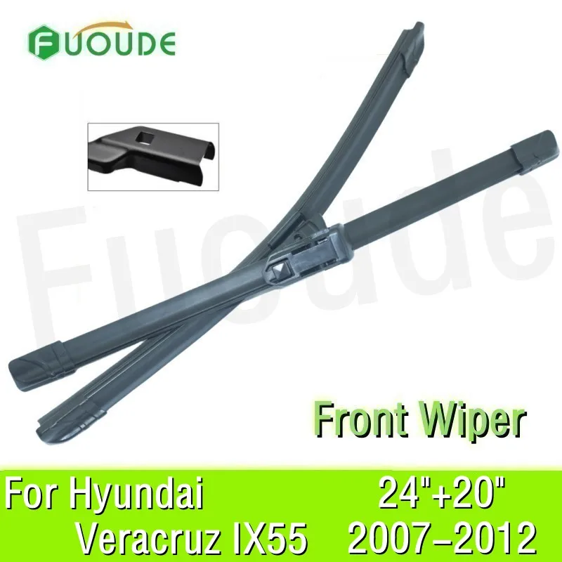 Wiper Blade For Hyundai Veracruz IX55 24"+20" Car Windshield Windscreen Rubber 2012 2011 2010 2009 2008 2007
Wiper Blade For Hyundai Veracruz IX55 24"+20" Car Windshield Windscreen Rubber 2012 2011 2010 2009 2008 2007
