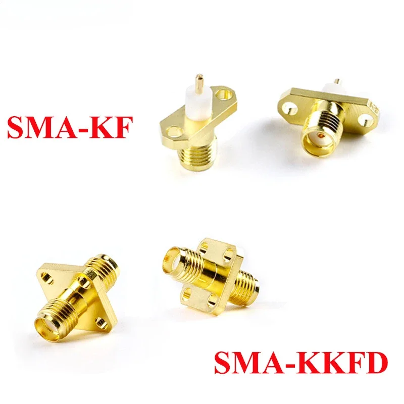 2Pcs SMA-KKFD RF Adapter SMA Female to SMA Female Connector SMA-KF Male Connector Gold Plated Brass Straight Coaxial RF Adapter
2Pcs SMA-KKFD RF Adapter SMA Female to SMA Female Connector SMA-KF Male Connector Gold Plated Brass Straight Coaxial RF Adapter