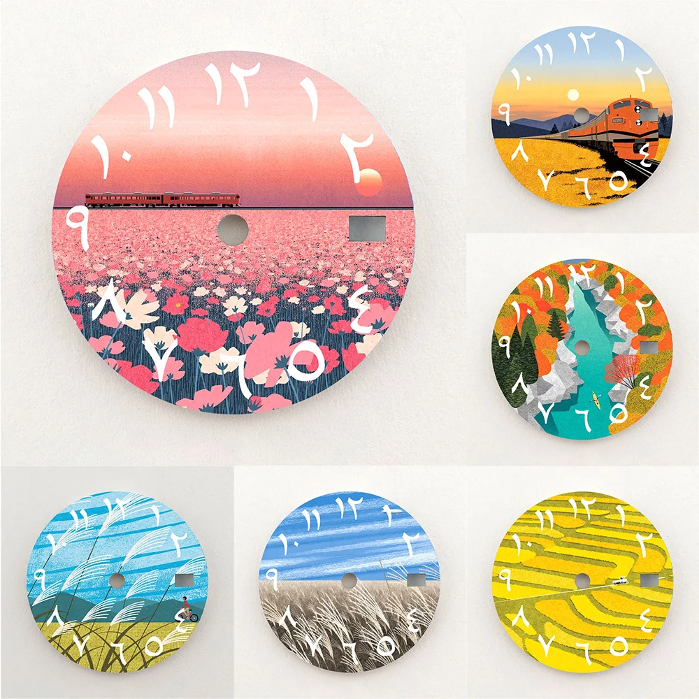 28.5mm Dial NH35 Dial Natural Landscape Series Dial Arabic Numeral Dial NH36 Dial Watch Accessories Fits NH35/NH36 Movements
28.5mm Dial NH35 Dial Natural Landscape Series Dial Arabic Numeral Dial NH36 Dial Watch Accessories Fits NH35/NH36 Movements