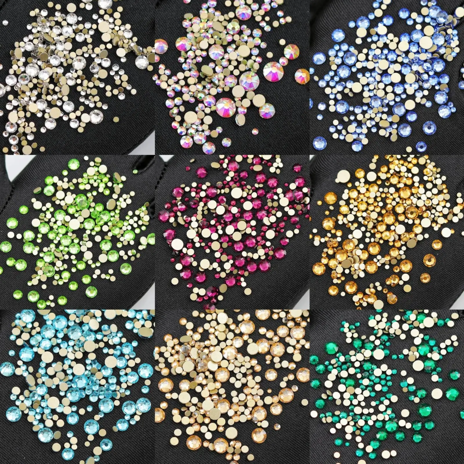 1440Pcs Mix Size Flatback 3D Glass Nails Rhinestones Art Accessories Shiny Crystal Stone Nail Charms
1440Pcs Mix Size Flatback 3D Glass Nails Rhinestones Art Accessories Shiny Crystal Stone Nail Charms