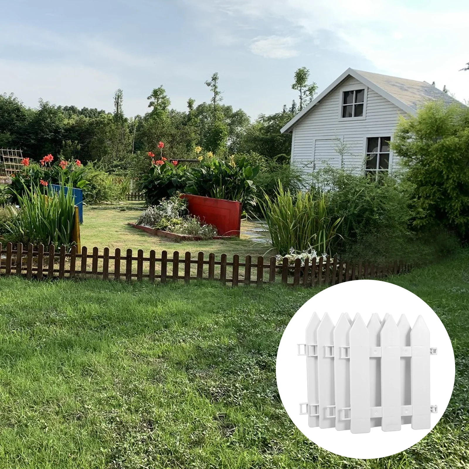 4pcs Pet Fence White Garden Stakes Yard Landscaping Edging Backyard Courtyard Gate Reptile Enclosure Plastic Flowerbed Barrier
4pcs Pet Fence White Garden Stakes Yard Landscaping Edging Backyard Courtyard Gate Reptile Enclosure Plastic Flowerbed Barrier