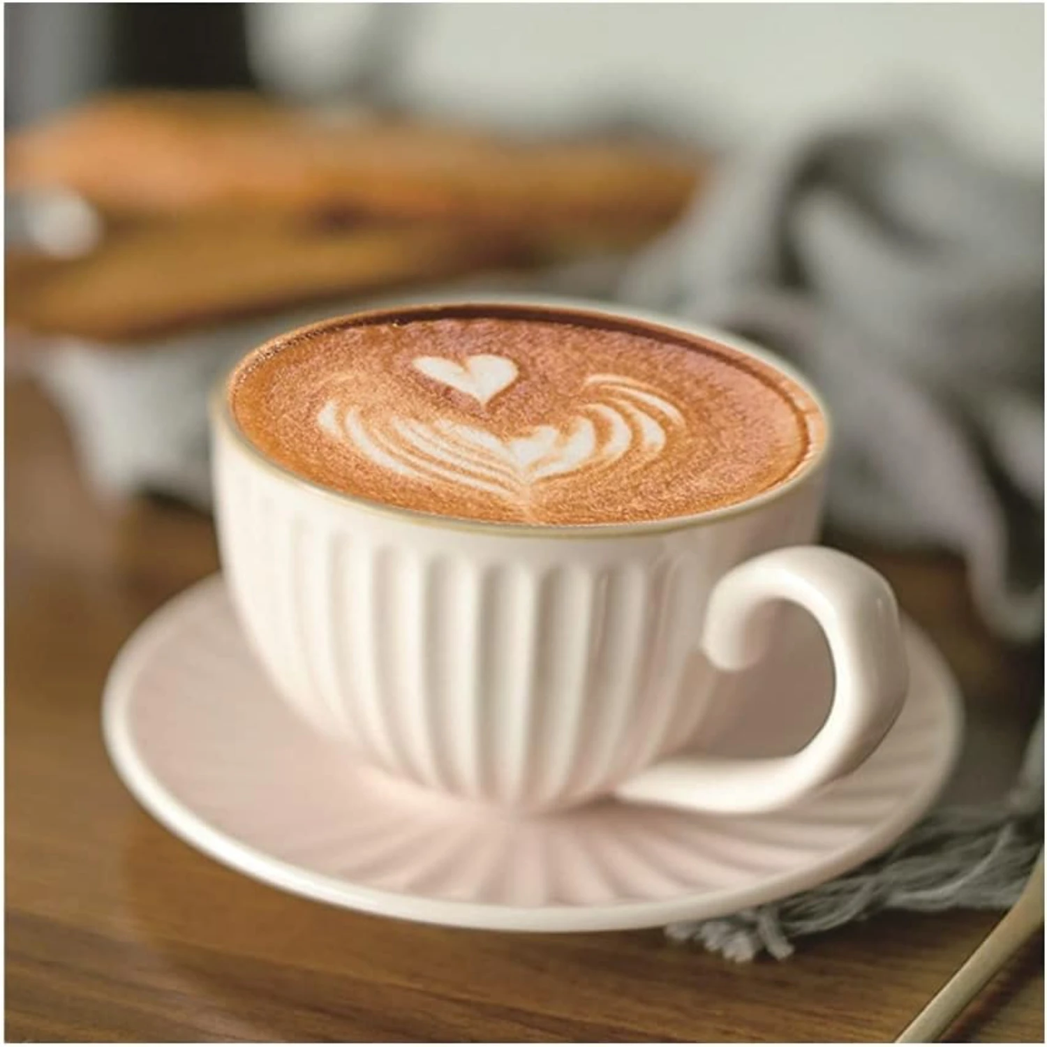 Deluxe, Beautiful White Porcelain Coffee Cup and Saucer Set - Exquisite Intricate Embossing, Premium Beverage Experience - Enhan
Deluxe, Beautiful White Porcelain Coffee Cup and Saucer Set - Exquisite Intricate Embossing, Premium Beverage Experience - Enhan