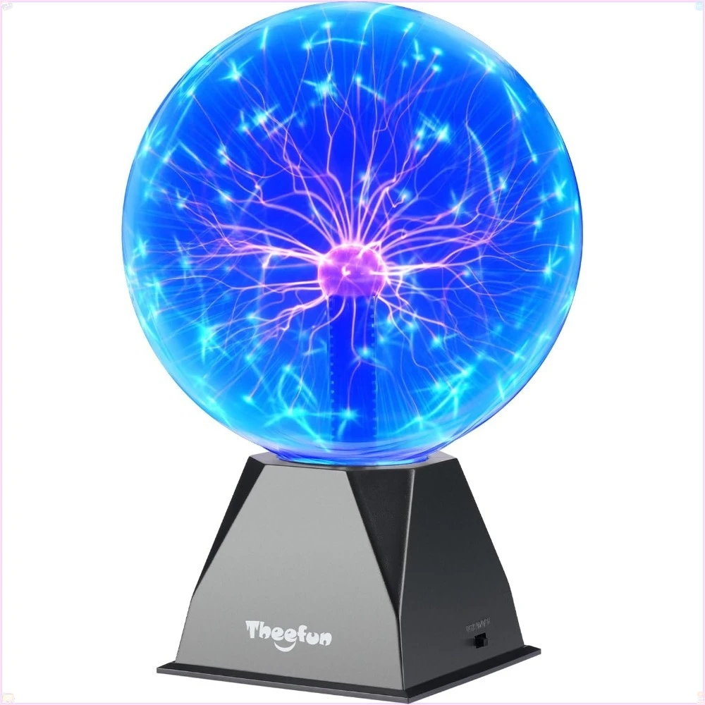 Blue Plasma Ball: 8 Inch Huge Plasma Globe Plasma Ball Lamp Electric Ball Lightning Novelty Light for Parties, Room Decoration
Blue Plasma Ball: 8 Inch Huge Plasma Globe Plasma Ball Lamp Electric Ball Lightning Novelty Light for Parties, Room Decoration