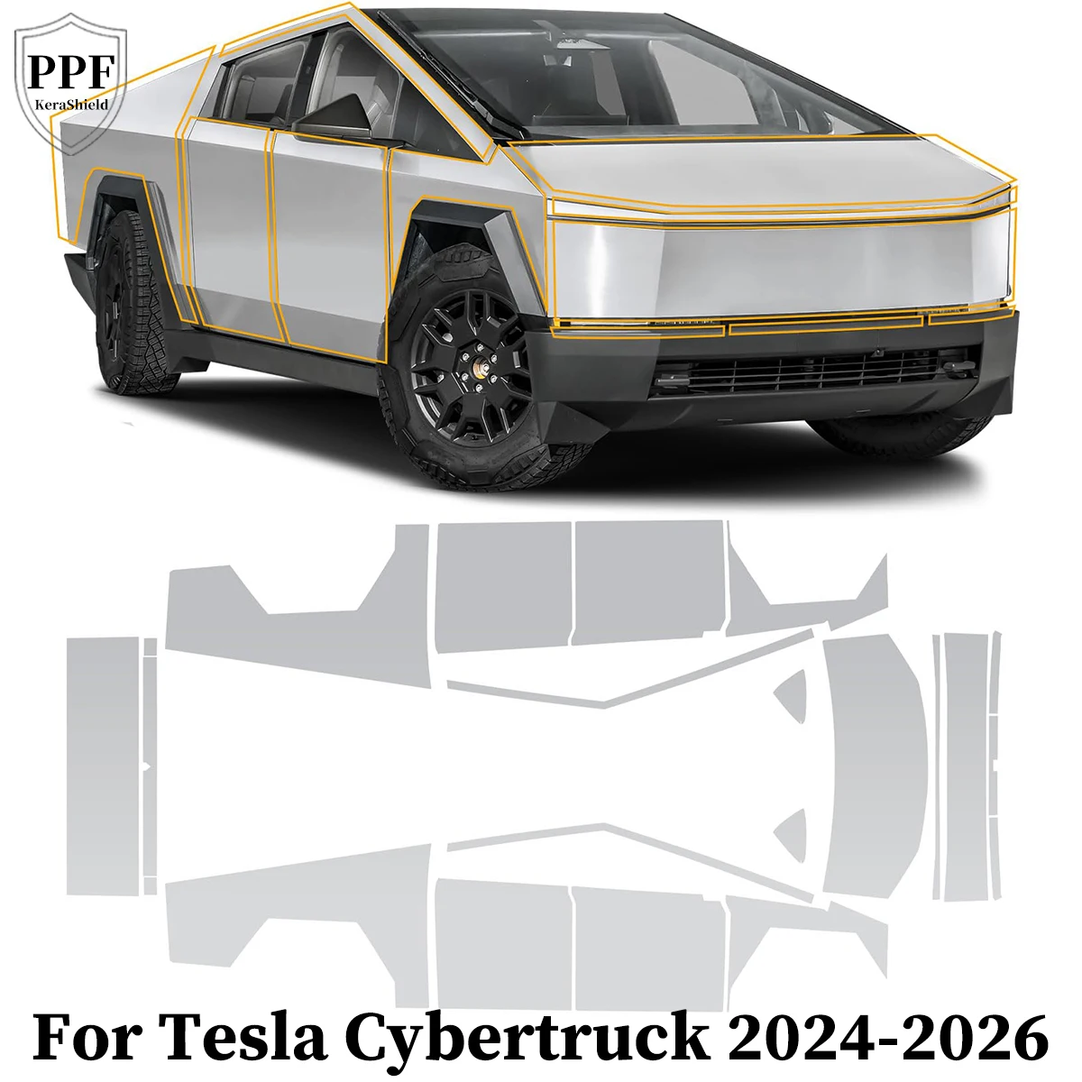 For Tesla Cybertruck 2024-2026 TPU Paint Protection Film Anti-Scratch Car Clear Bra Precut PPF Repairable Resistant Invisible
For Tesla Cybertruck 2024-2026 TPU Paint Protection Film Anti-Scratch Car Clear Bra Precut PPF Repairable Resistant Invisible