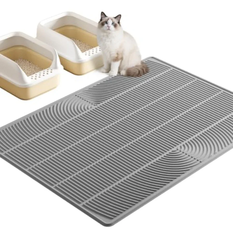 XXL Extra Large Cat Litter Mat, Silicone Litter Box Mat for Floor, Waterproof and Non-Slip, Easy to Clean, Cat Litter Trapping
XXL Extra Large Cat Litter Mat, Silicone Litter Box Mat for Floor, Waterproof and Non-Slip, Easy to Clean, Cat Litter Trapping