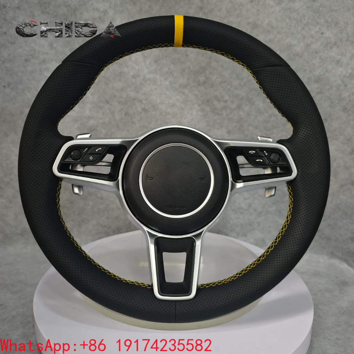 Customized Perforated Leather Steering Wheel Suitable for 911 918 718 970 958 Macan Cayman Cayenne Panamera
Customized Perforated Leather Steering Wheel Suitable for 911 918 718 970 958 Macan Cayman Cayenne Panamera