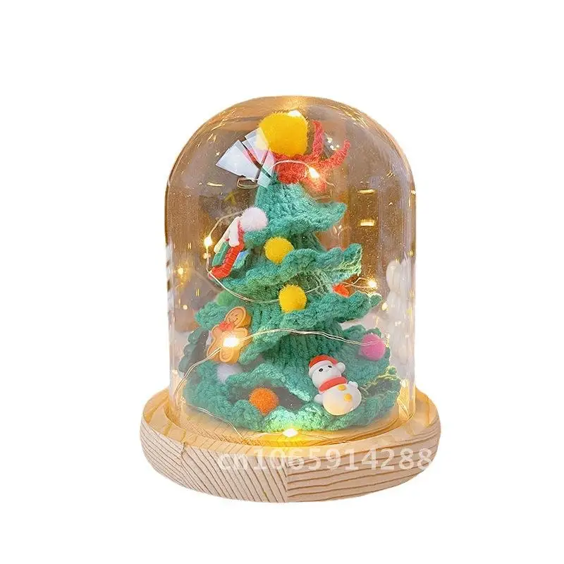 Hand-Woven Wool Christmas Tree Lampshade Ornament with Lights Creative Gift for Home Decoration Christmas Theme
Hand-Woven Wool Christmas Tree Lampshade Ornament with Lights Creative Gift for Home Decoration Christmas Theme