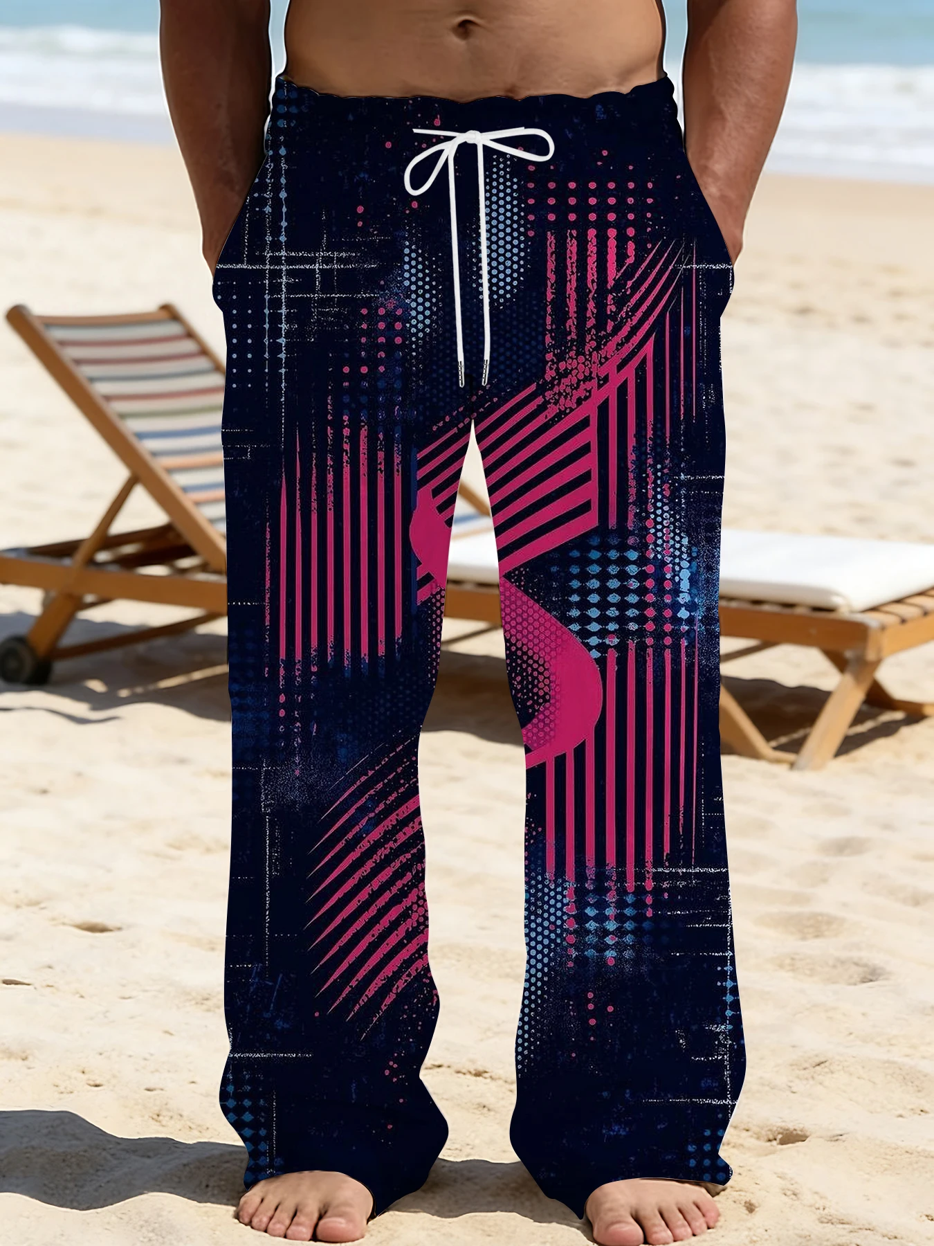 2026 Men's Printed Straight Leg Pants Vibrant Abstract Pattern Drawstring Waist Loose Fit Summer Beach Casual Swim Shorts
2026 Men's Printed Straight Leg Pants Vibrant Abstract Pattern Drawstring Waist Loose Fit Summer Beach Casual Swim Shorts