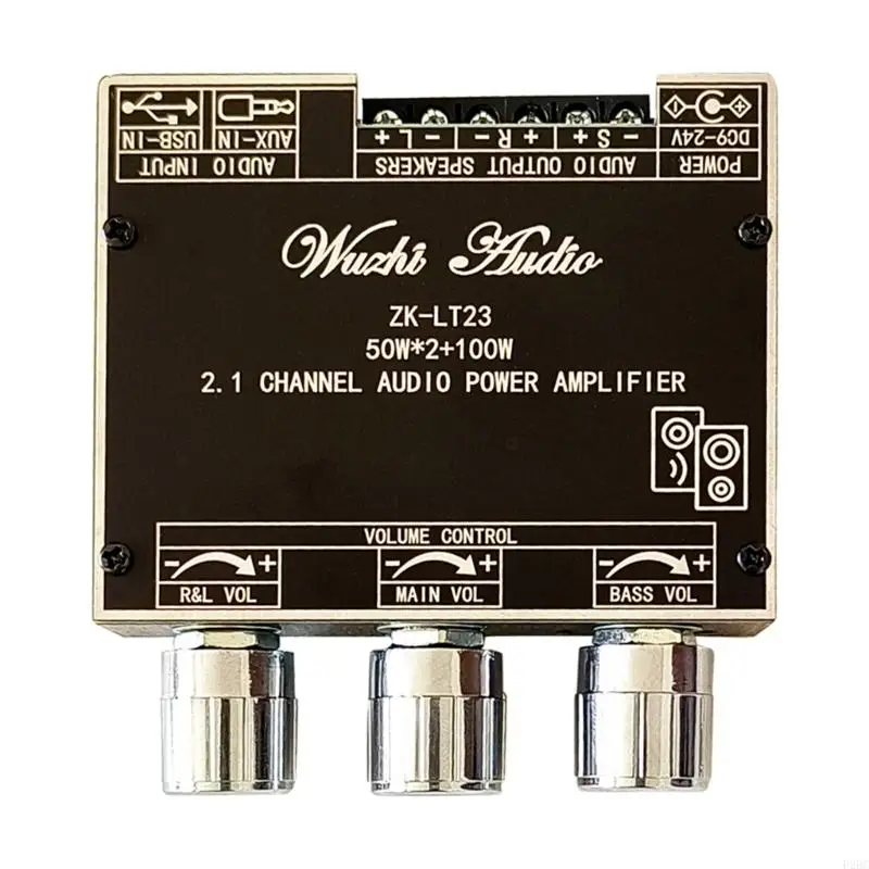 F26C Bluetooth-совместимая плата усилителя мощности с сабвуфером 2.1 канал 50W × 2+100 Вт, модуль усилителя мощности звука
F26C Bluetooth-совместимая плата усилителя мощности с сабвуфером 2.1 канал 50W × 2+100 Вт, модуль усилителя мощности звука