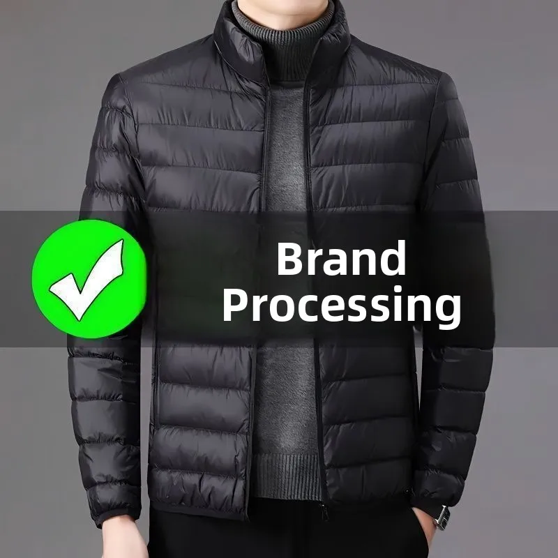 Lightweight down Cotton Jaet for Men Autumn Winter Sle Casual Warm Stand Collar Middle Youth Outerwear Top White Fluffy
Lightweight down Cotton Jaet for Men Autumn Winter Sle Casual Warm Stand Collar Middle Youth Outerwear Top White Fluffy