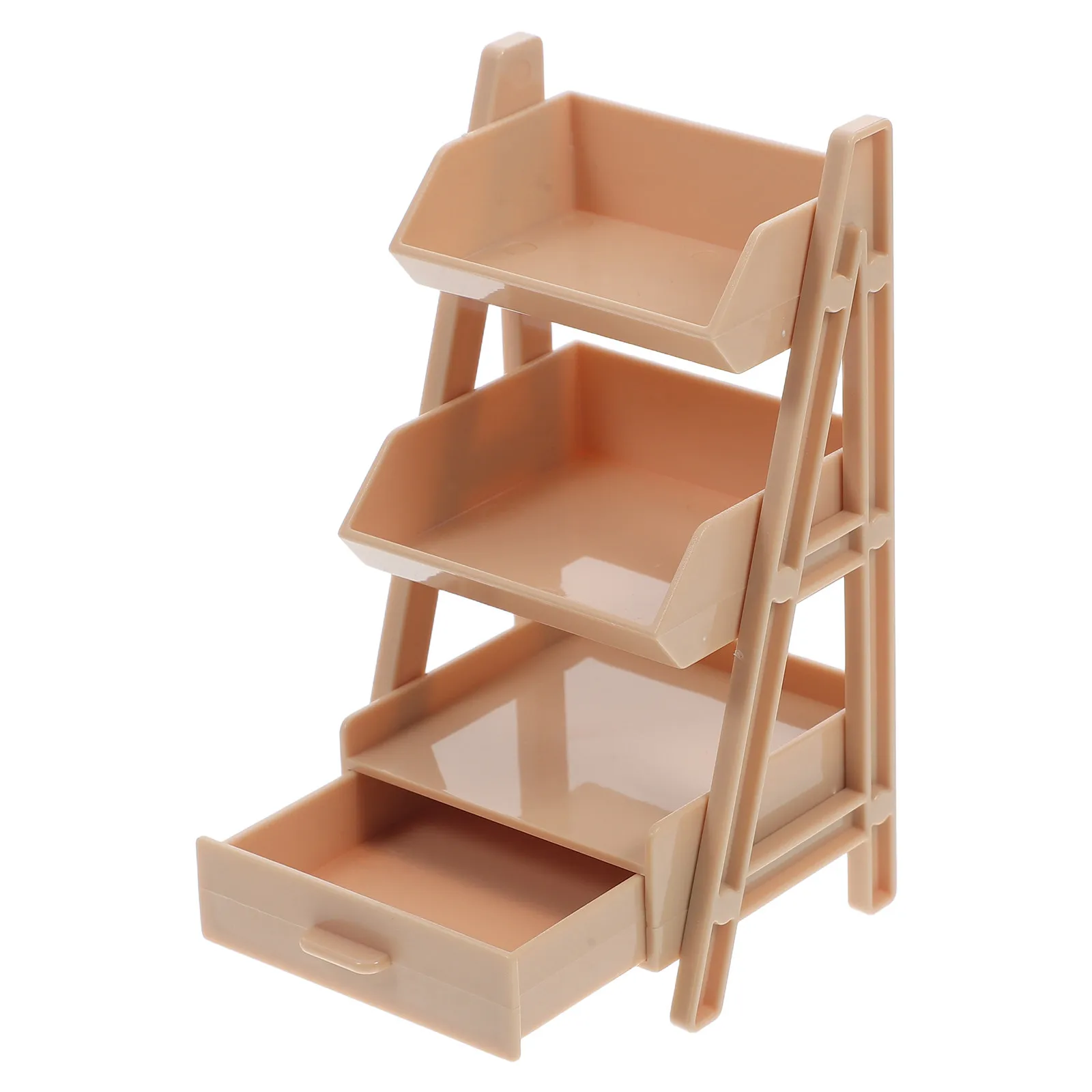Miniature 3-Tier Storage Rack Small Plastic Shelf for Dollhouse Decor Tiny Bookcase for Miniature Books and Accessories Display
Miniature 3-Tier Storage Rack Small Plastic Shelf for Dollhouse Decor Tiny Bookcase for Miniature Books and Accessories Display