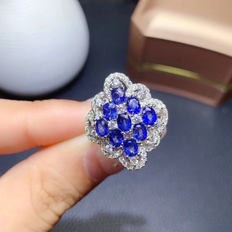 Fine Jewelry 925 Sterling Silver Inlaid Natural Sapphire Women Vintage Exquisite Adjustable Gem Ring Support Detection
Fine Jewelry 925 Sterling Silver Inlaid Natural Sapphire Women Vintage Exquisite Adjustable Gem Ring Support Detection