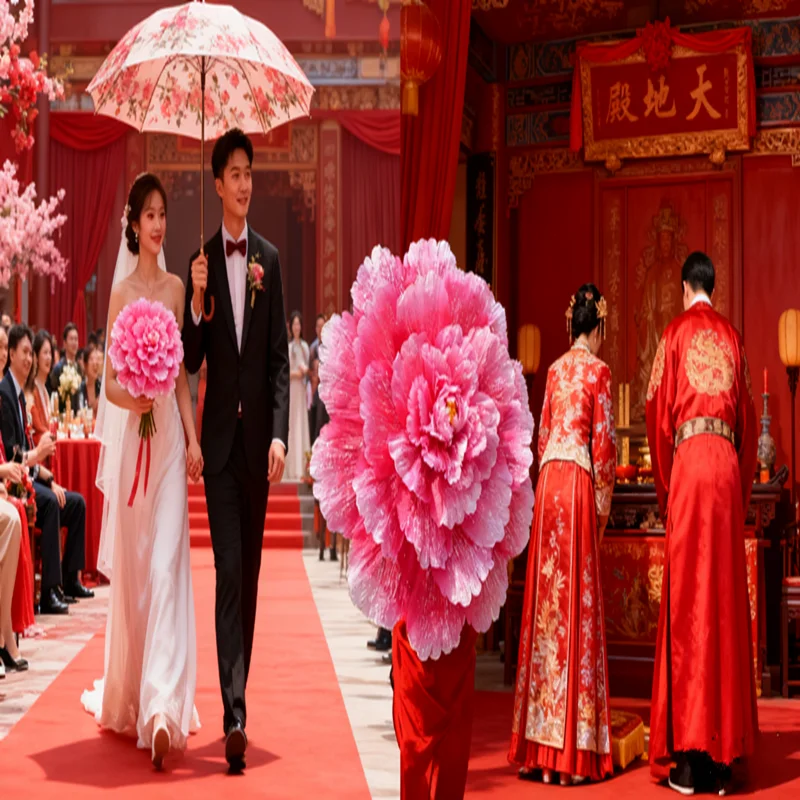 10pcs60cm Retro Chinese Peony Flower Umbrella for Children Kids Dance Performance Props Wedding Decoration
10pcs60cm Retro Chinese Peony Flower Umbrella for Children Kids Dance Performance Props Wedding Decoration