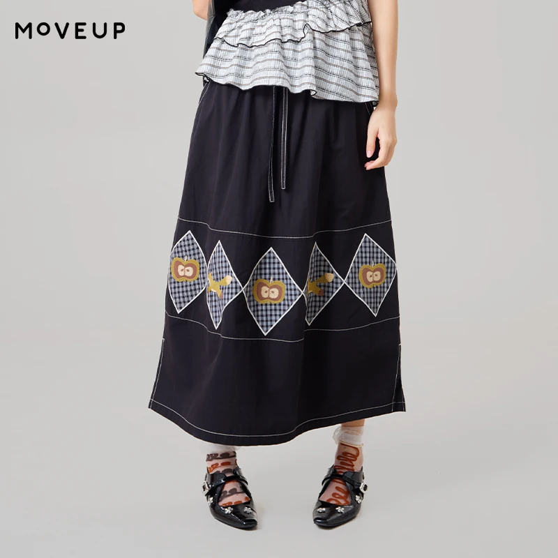 MOVEUP Casual Skirt 2026 Summer Pure Cotton Elastic Waist Pocket Patch Fabric Embroidered Slit Commuting A-Line Skirt 3ELX20609
MOVEUP Casual Skirt 2026 Summer Pure Cotton Elastic Waist Pocket Patch Fabric Embroidered Slit Commuting A-Line Skirt 3ELX20609