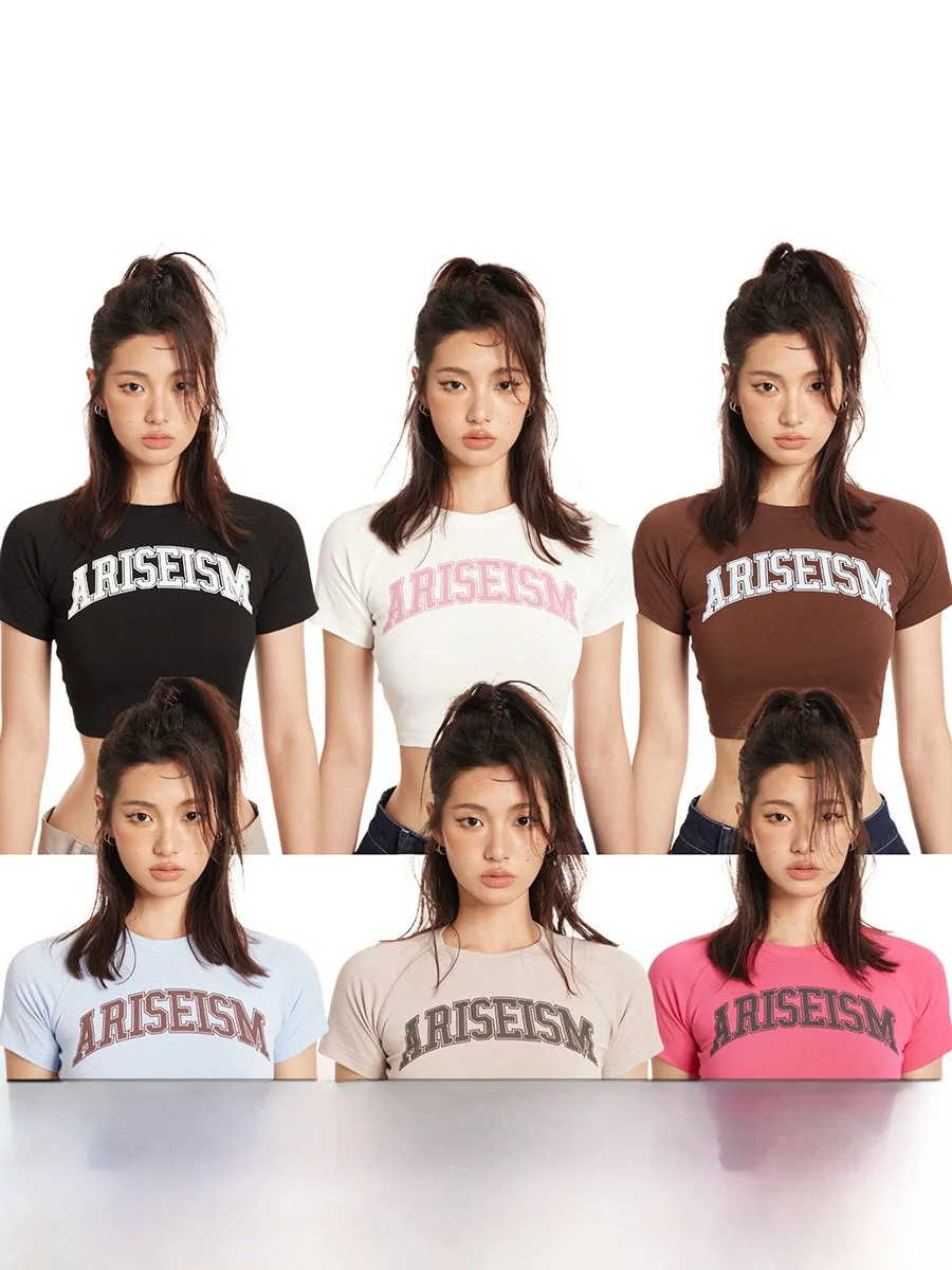 Укороченный топ с логотипом Ariseism в американском стиле ретро вспененном стиле, женская летняя футболка Spicy Girl Street Sle, круглая кроватка с принтом Ne...
Укороченный топ с логотипом Ariseism в американском стиле ретро вспененном стиле, женская летняя футболка Spicy Girl Street Sle, круглая кроватка с принтом Ne...