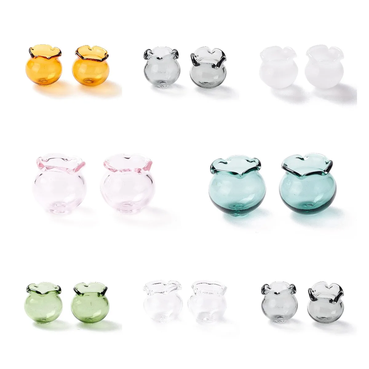 2Pcs Glass Bead Cone Flower Glass End Bead Cap DIY Creative Campanula Earring Bracelet Jewelry Making Crafts Chime Accessories
2Pcs Glass Bead Cone Flower Glass End Bead Cap DIY Creative Campanula Earring Bracelet Jewelry Making Crafts Chime Accessories