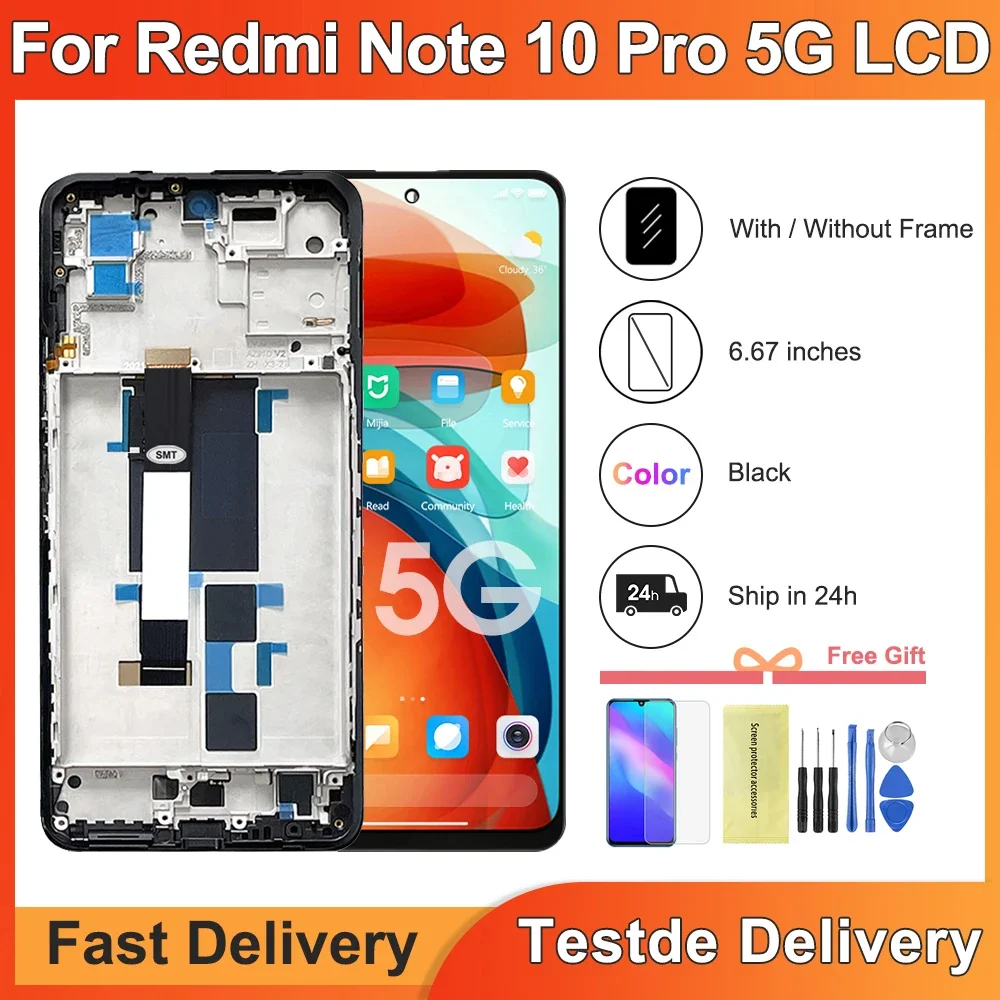 6,6 "для Xiaomi Redmi Note 10 Pro 5G, китайская версия, ЖК-экран, сенсорная панель, дигитайзер для Redmi Note 10 Pro, экран
6,6 "для Xiaomi Redmi Note 10 Pro 5G, китайская версия, ЖК-экран, сенсорная панель, дигитайзер для Redmi Note 10 Pro, экран