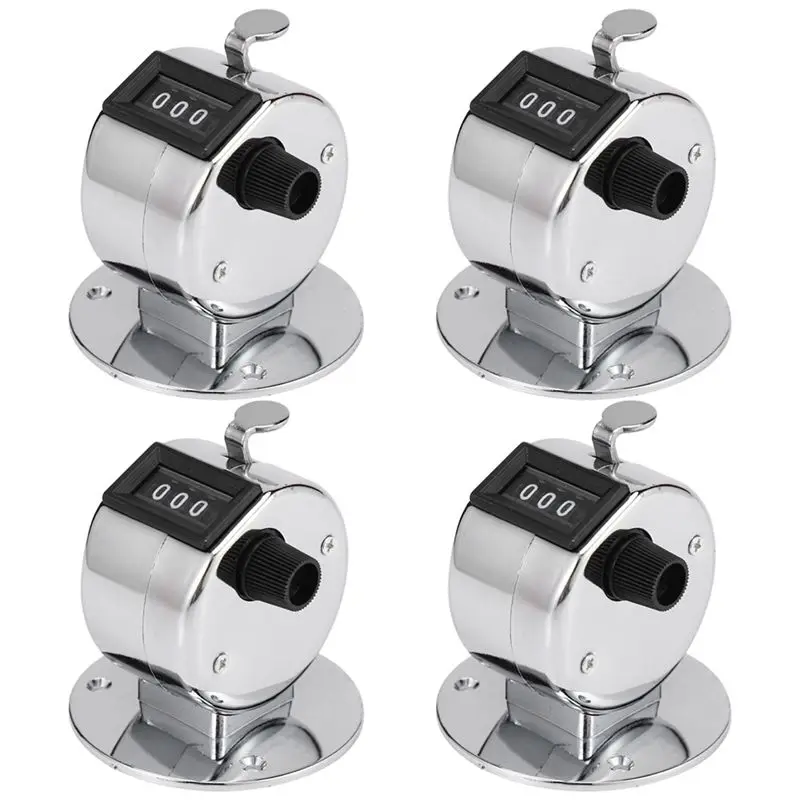 AT21-5X Round Base 4 Digit Manual Hand Tally Mechanical Palm Click Counter
AT21-5X Round Base 4 Digit Manual Hand Tally Mechanical Palm Click Counter