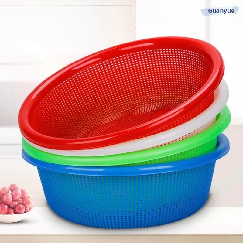 Extra Thick Plastic round Basket Large Size Vegetable Washing Drain Basket Fine Hole Filter Sieve Rice Washing Basket Storage...
Extra Thick Plastic round Basket Large Size Vegetable Washing Drain Basket Fine Hole Filter Sieve Rice Washing Basket Storage...