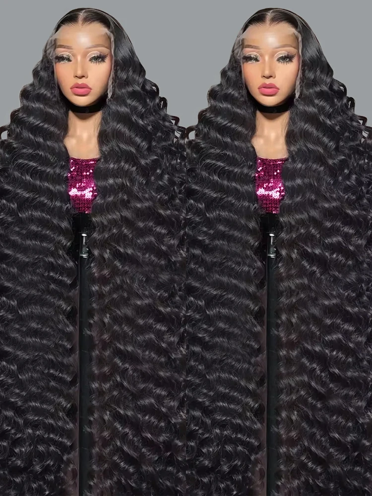 300% Density Loose Wave 13x4 HD Lace Frontal Wig Human Hair Brazilian Water Deep Wave Remy Lace Front Wigs For Women 30 40 Inch
300% Density Loose Wave 13x4 HD Lace Frontal Wig Human Hair Brazilian Water Deep Wave Remy Lace Front Wigs For Women 30 40 Inch
