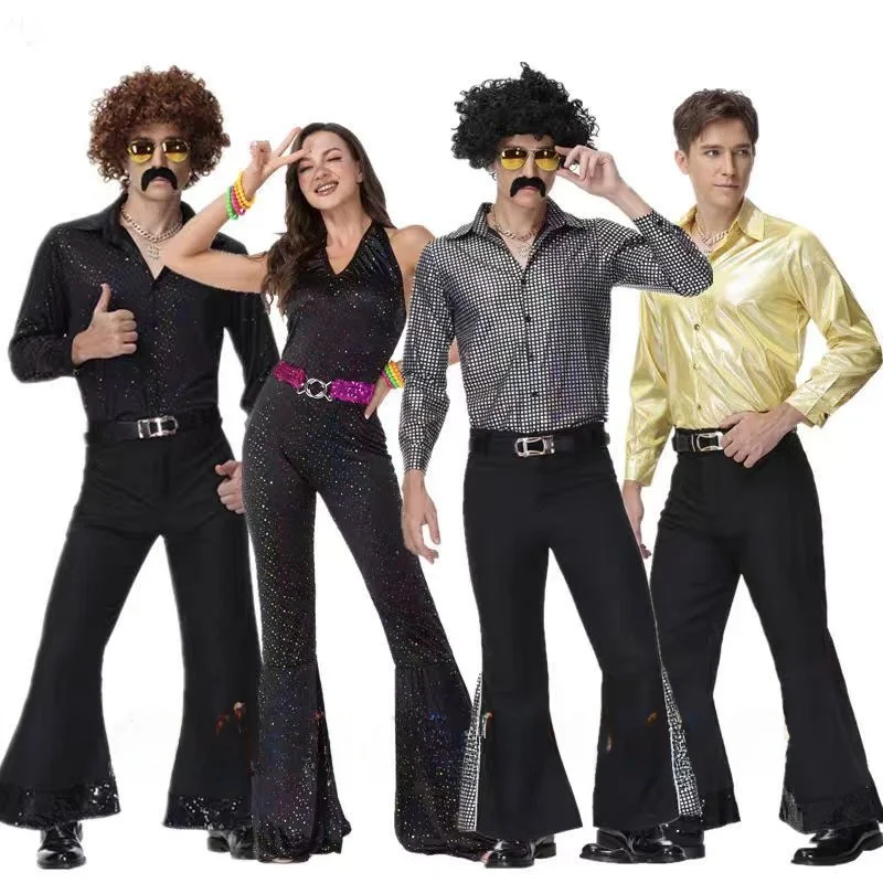 Adult Halloween Disco Couples Costume 70s Retro Flared Pants Women's Hippie Outfit Stage Performance Traditional Chinese Clot...
Adult Halloween Disco Couples Costume 70s Retro Flared Pants Women's Hippie Outfit Stage Performance Traditional Chinese Clot...