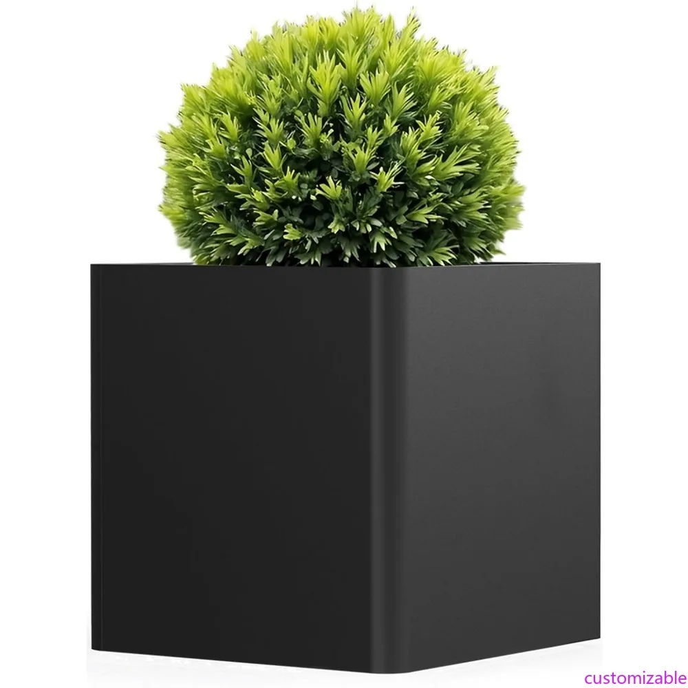 Sturdy Black Metal Square Planter, 26 x 26 x 26, Outdoor Drainage-Featured for Patios, Porches, and Gardens
Sturdy Black Metal Square Planter, 26 x 26 x 26, Outdoor Drainage-Featured for Patios, Porches, and Gardens