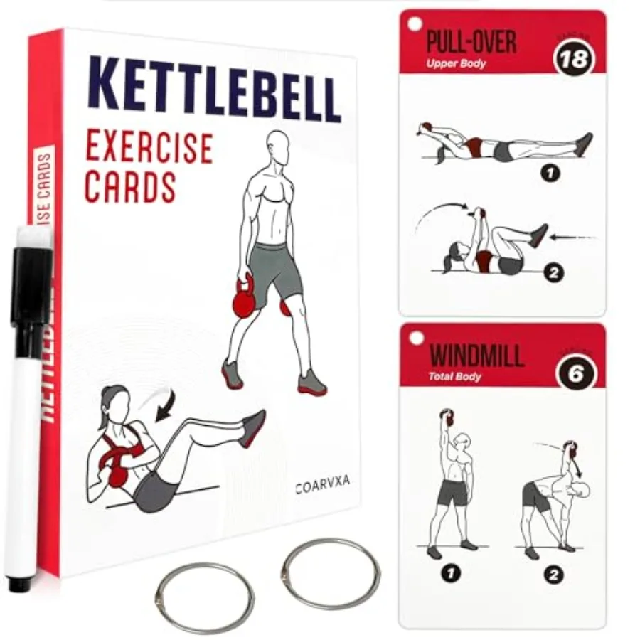 Cards for Women and Men-50 Workout Cards Includes 2 Ringsand Dry-Erase for Easy Organization-Home, Gym or Studio
Cards for Women and Men-50 Workout Cards Includes 2 Ringsand Dry-Erase for Easy Organization-Home, Gym or Studio