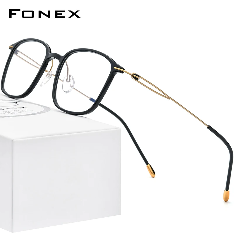 Очки FONEX из титанового сплава для мужчин и женщин, квадратная оправа, корейские Безвинтовые, F1016
Очки FONEX из титанового сплава для мужчин и женщин, квадратная оправа, корейские Безвинтовые, F1016