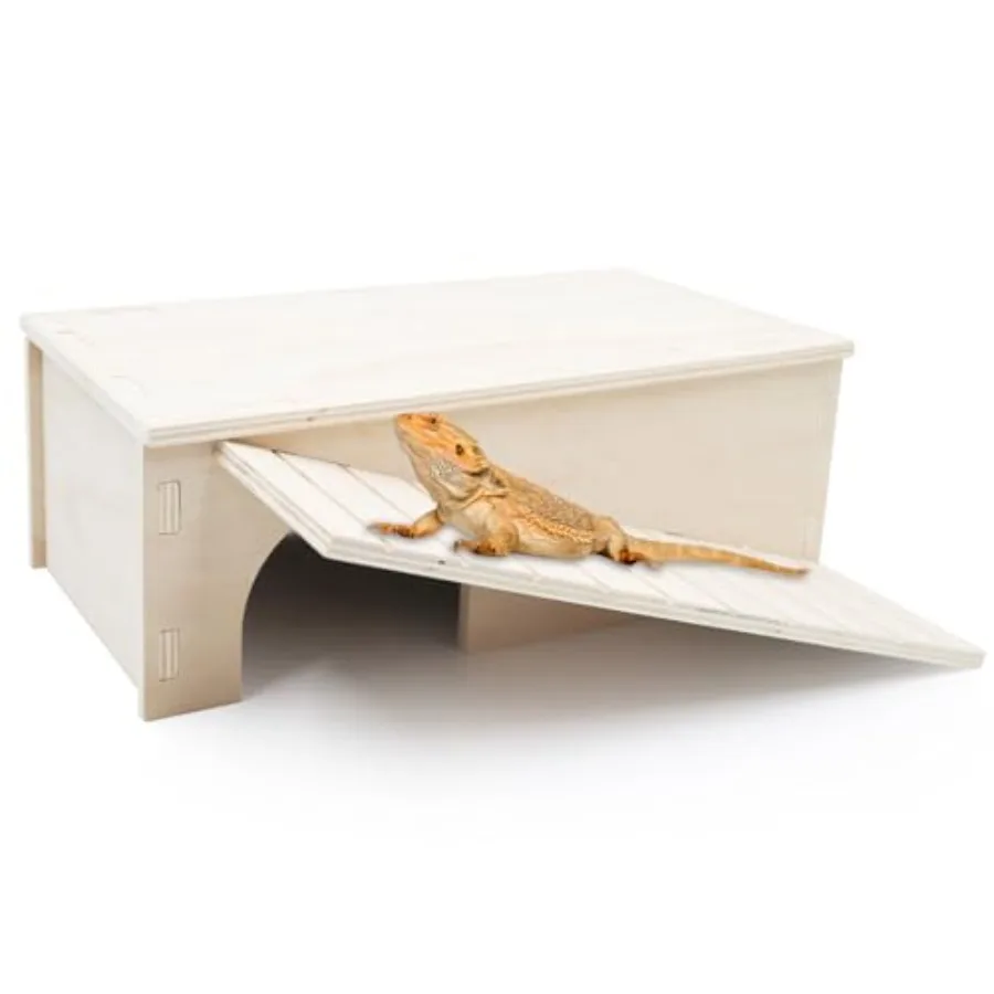Bearded Dragon Hide Cave Wooden Lizard Hideout with Climbg Ramp Reptile Habitat with Baskg Platform Tank Accessories for Bearde
Bearded Dragon Hide Cave Wooden Lizard Hideout with Climbg Ramp Reptile Habitat with Baskg Platform Tank Accessories for Bearde