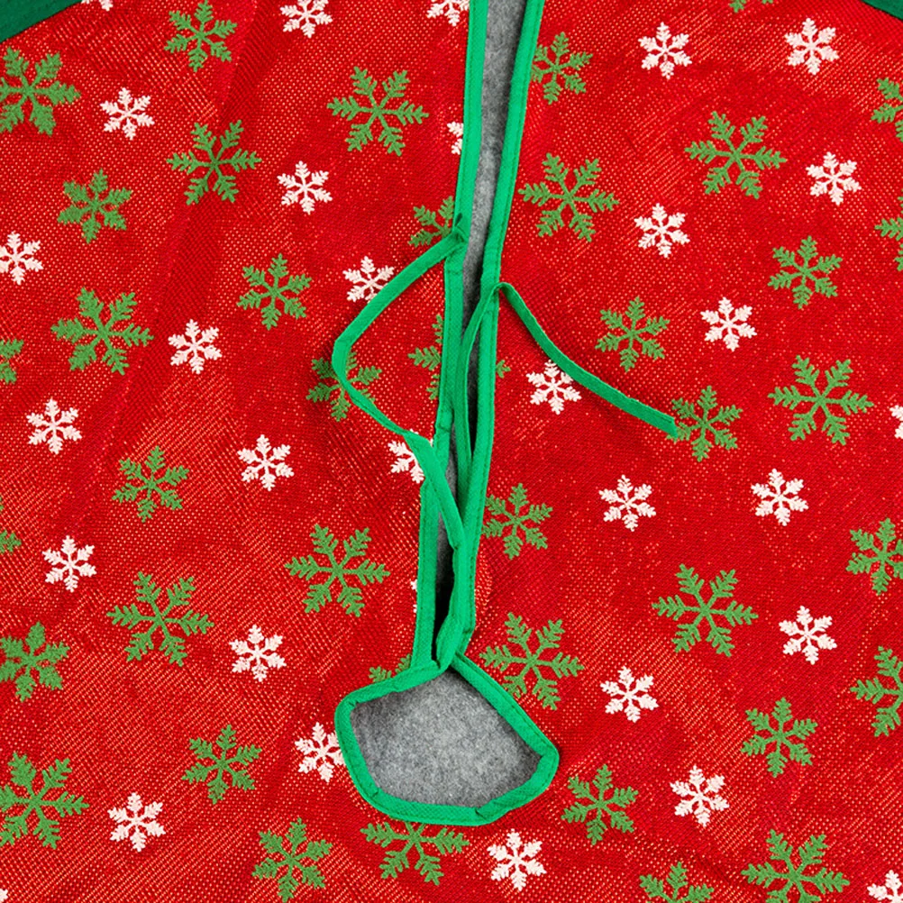 Christmas Tree Skirt 36 Inch Snowflake Design Holiday Party Decoration Xmas Tree Base Mat Ornament Accessory
Christmas Tree Skirt 36 Inch Snowflake Design Holiday Party Decoration Xmas Tree Base Mat Ornament Accessory