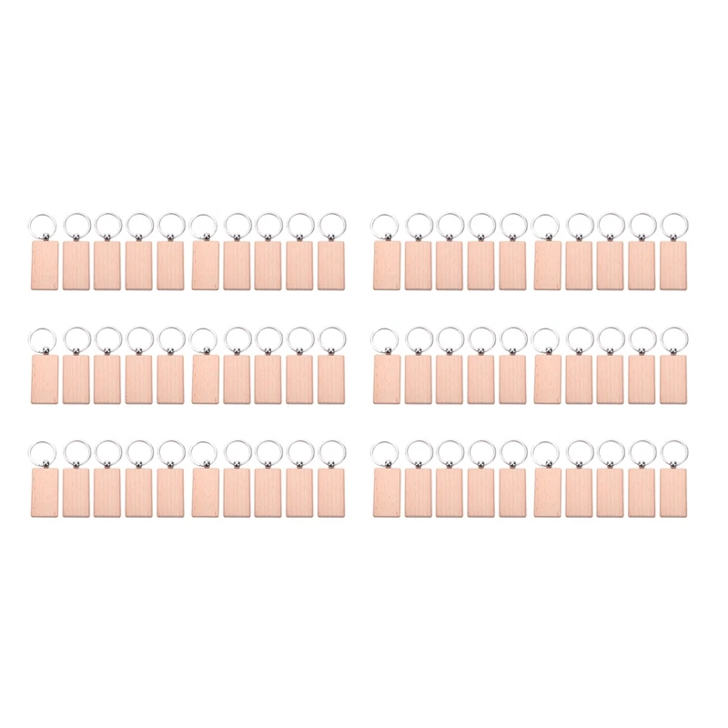 60Pcs Blank Rectangle Wooden Key Chain DIY Wood Keychains Key Tags Can Engrave DIY Gifts
60Pcs Blank Rectangle Wooden Key Chain DIY Wood Keychains Key Tags Can Engrave DIY Gifts