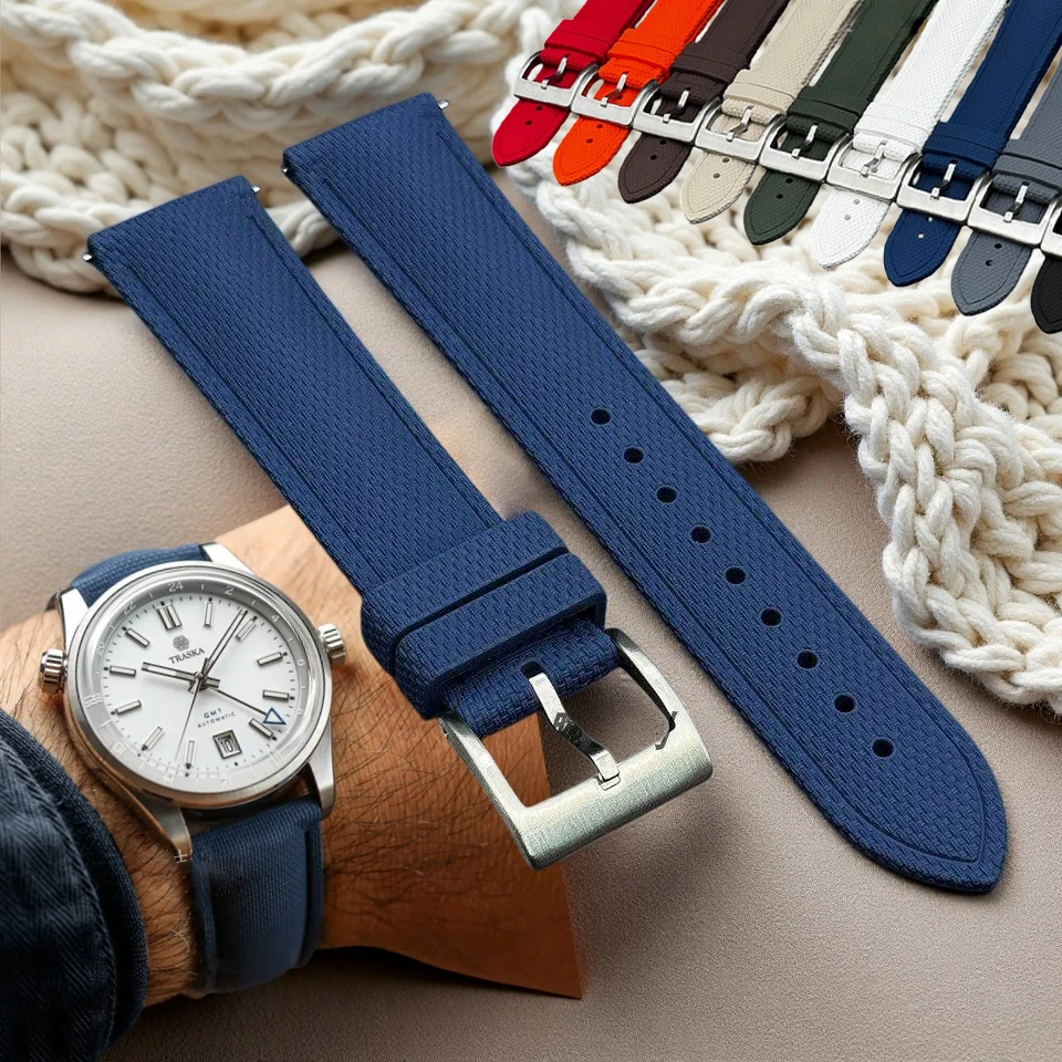 Blue Fkm rubber Watchband For Omega 300 Seiko IWC Sport Grey Wristband 18 19mm 20mm 21mm 22mm 23 24mm Men Waterproof Watch Strap
Blue Fkm rubber Watchband For Omega 300 Seiko IWC Sport Grey Wristband 18 19mm 20mm 21mm 22mm 23 24mm Men Waterproof Watch Strap