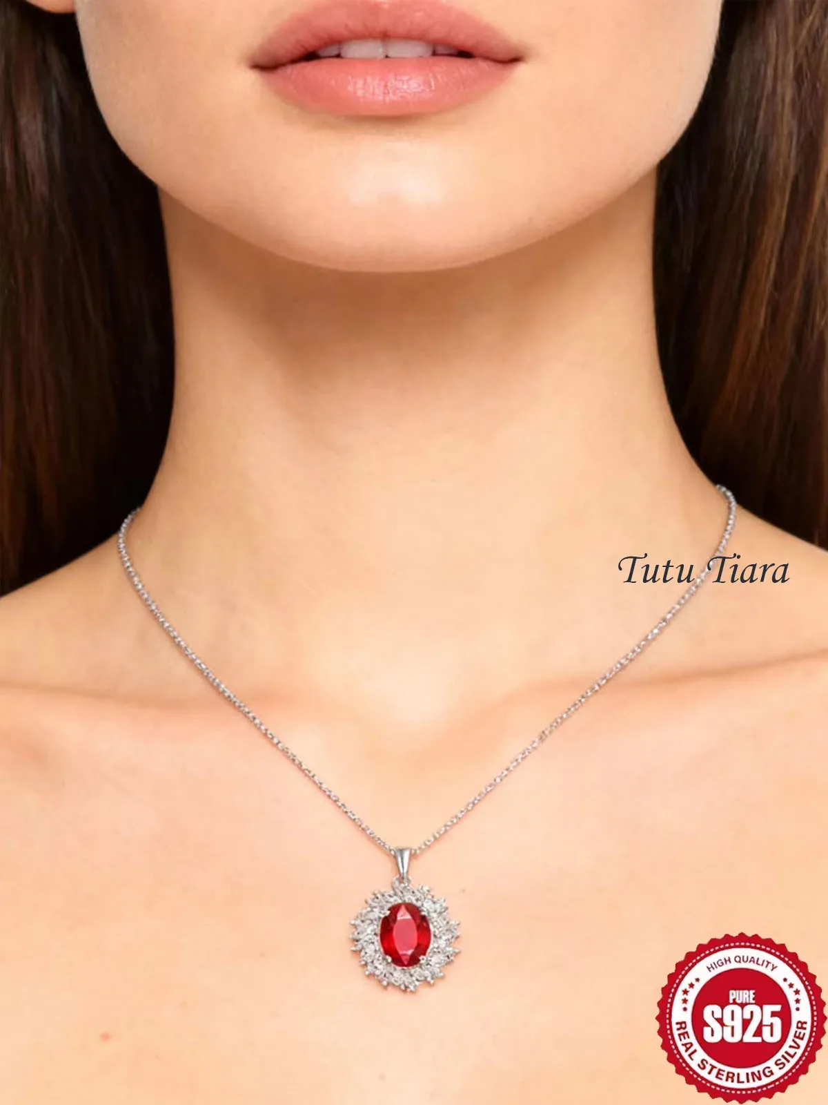 Ожерелье с подвеской из стерлингового серебра 925 пробы: роскошный кусок с красным драгоценным камнем, изысканный подарок на День святого Валентина
Ожерелье с подвеской из стерлингового серебра 925 пробы: роскошный кусок с красным драгоценным камнем, изысканный подарок на День святого Валентина