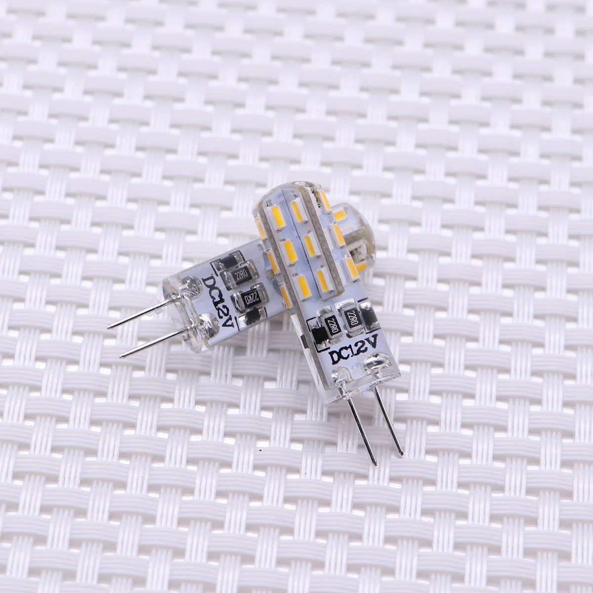 5Pcs LED Bulbs Warm White G4 DC12V 1.5W 3014 Smd Bright Lighting Lamp 105 Lumens Low Power Consumption
5Pcs LED Bulbs Warm White G4 DC12V 1.5W 3014 Smd Bright Lighting Lamp 105 Lumens Low Power Consumption