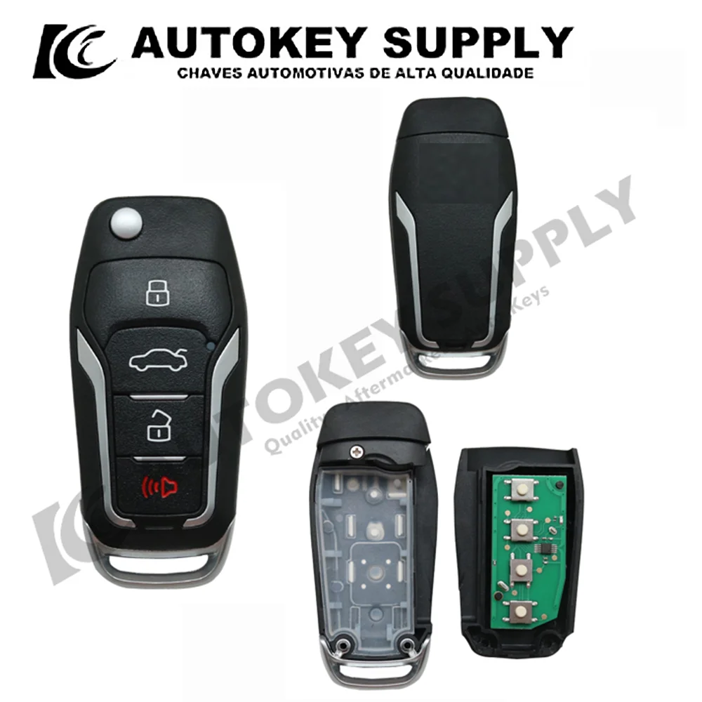 Autokeysupply AKFDC439 3+1 Buttons Remote Flip Key 315/433 Mhz Without Blade Modified For Ford
Autokeysupply AKFDC439 3+1 Buttons Remote Flip Key 315/433 Mhz Without Blade Modified For Ford