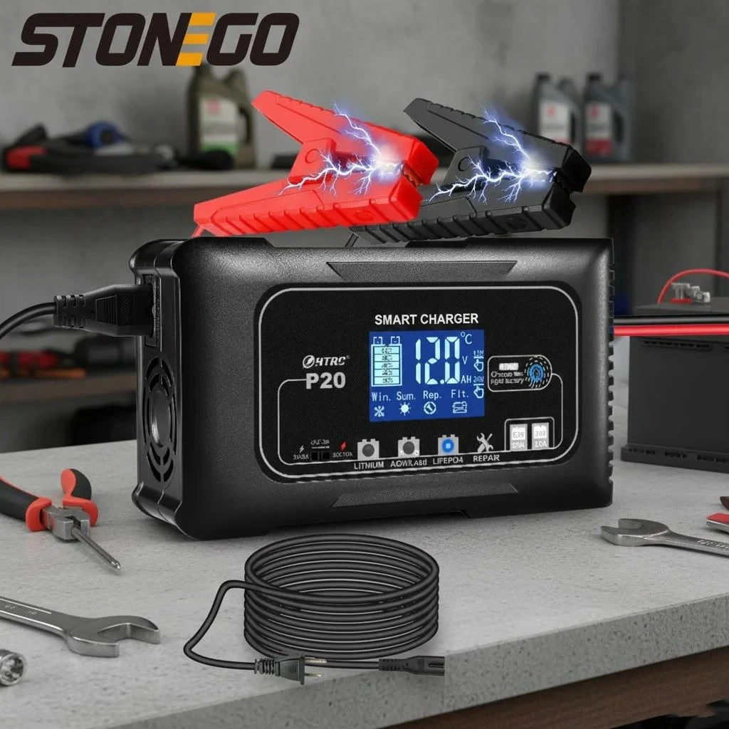 Smart 12V 24V Battery Charger Temperature Adaptive 3 Level Current Multiple Protections Repair Lead Acid AGM LiFePO4
Smart 12V 24V Battery Charger Temperature Adaptive 3 Level Current Multiple Protections Repair Lead Acid AGM LiFePO4