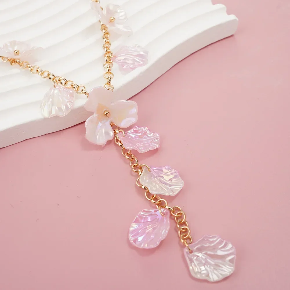 Pink Flowers and Shell Necklace Beautiful Woman Birthday Cute Party Accessories Jewelry Accessories Romantic Gift Free Shipping
Pink Flowers and Shell Necklace Beautiful Woman Birthday Cute Party Accessories Jewelry Accessories Romantic Gift Free Shipping