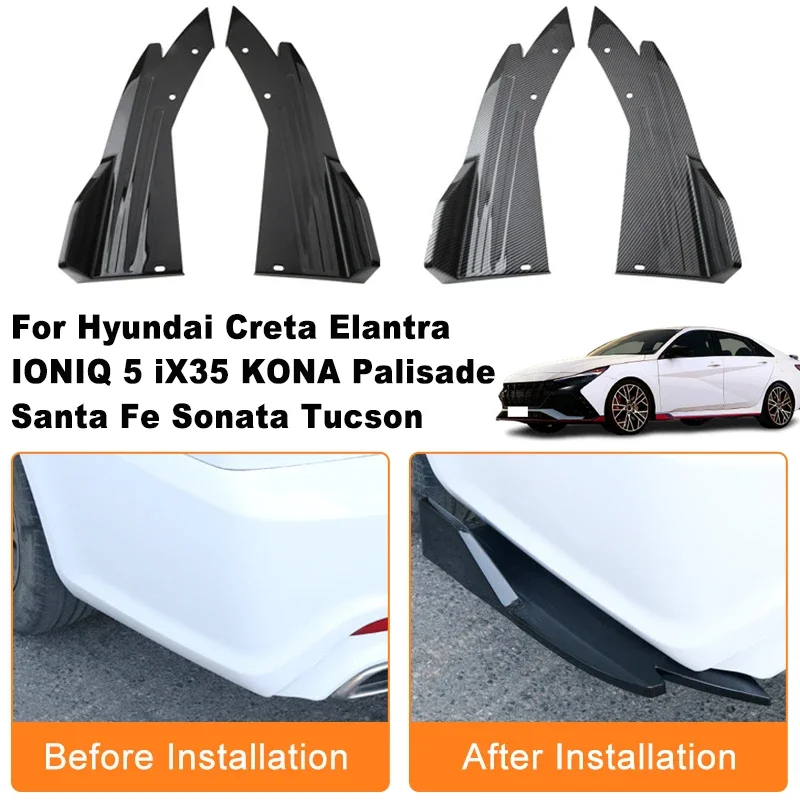 Car Rear Bumper Spoiler Lip Diffuser Side Skirt Splitter Wrap Angle Anti-Crash For Hyundai Creta Elantra IONIQ 5 iX35 KONA
Car Rear Bumper Spoiler Lip Diffuser Side Skirt Splitter Wrap Angle Anti-Crash For Hyundai Creta Elantra IONIQ 5 iX35 KONA